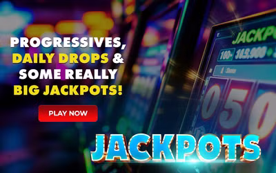 Interface de Vegasino Casino montrant des jackpots